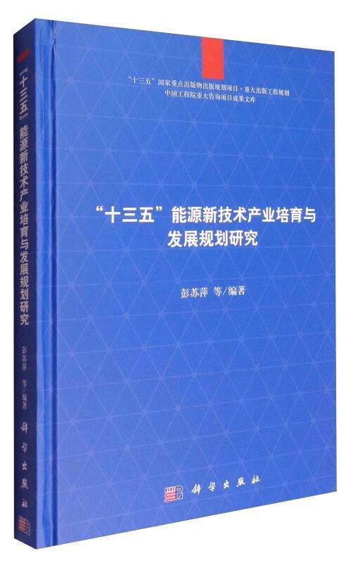 中國(guó)工程院重大咨詢項(xiàng)目成果文庫(kù) 十三五能源新技術(shù)產(chǎn)業(yè)培育與發(fā)展規(guī)劃研究